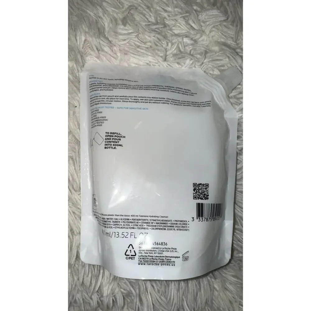 La Roche-Posay Toleriane Cleanser Refill Duo 400ml 13.52oz 2 Pack